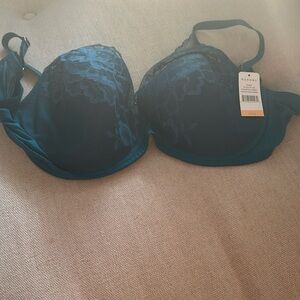 NWT: Natori Teal Gorgeous Bra 36 DD